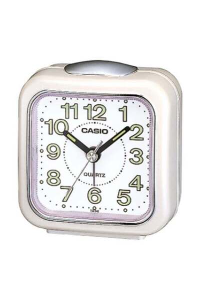 Casio Analog Alarm Clock White