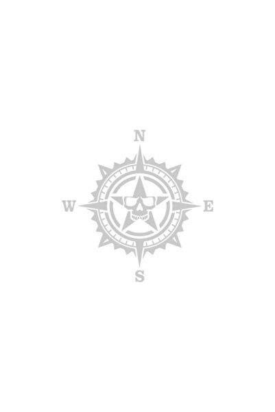 Oracal Car sticker "Skull nwse", 18cm, white