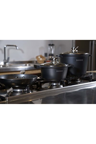 Royalty Line Soup pot 24 cm, non-stick with marble coating, with lid, – AD24M