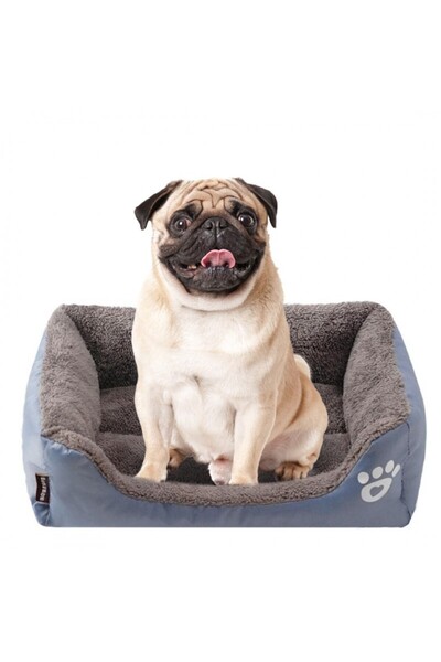 JollyMag Winter dog bed, gray, size M, 54x40x14 cm, model DOG, KOT08