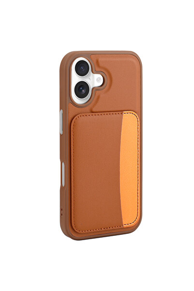 Nezih Case Apple iPhone 17 Compatible Faux Leather Wallet Case with Card Slot