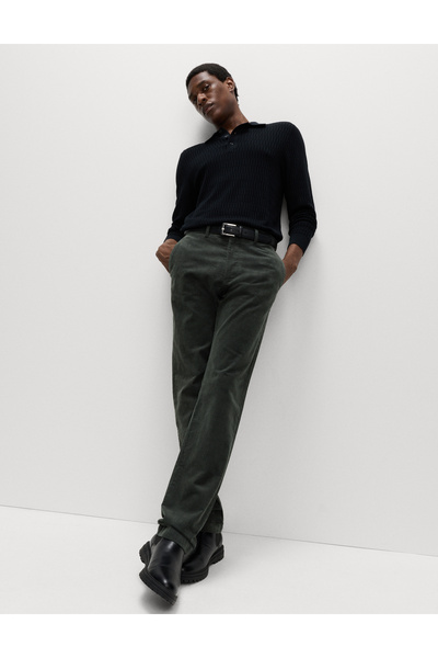 Marks & Spencer Regular Fit Kadife Esnek Chino Pantolon