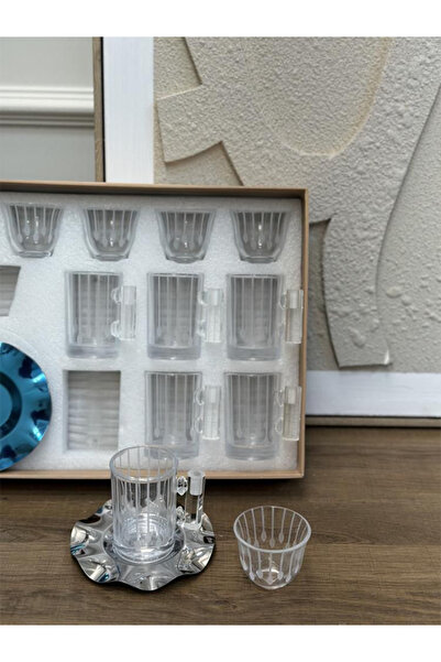 VALUE 18-piece tea and coffee cup set – a luxurious glass serving set