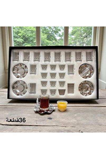 VALUE 36-piece tea and coffee cup set – a luxurious glass serving set
