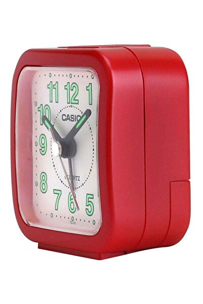 Casio Analog Alarm Clock White/Red/Green 6.7x6.4x3.4cm