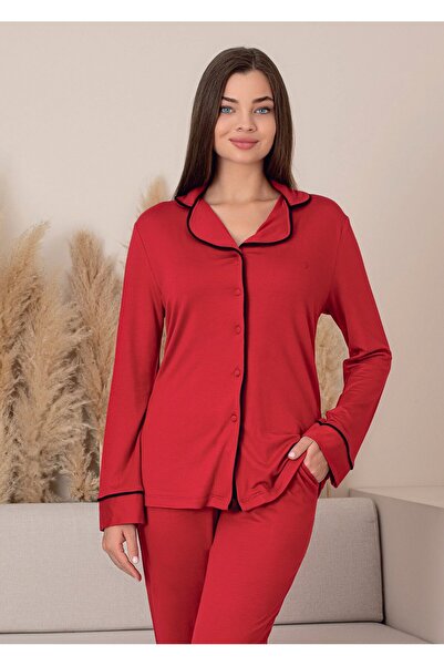 LİMİSSİ Front Buttoned 2 Thread Pajama Set
