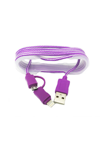 MRG Cablu De Date M-171, 2 In 1, Iphone 5/6 + Micro USB, Mov