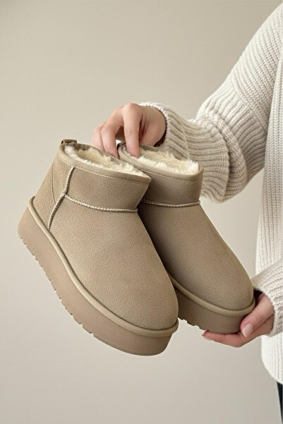 Oksit Frz F2150 Дамски ботуши с дебела подметка, висок ток и подплата от велур