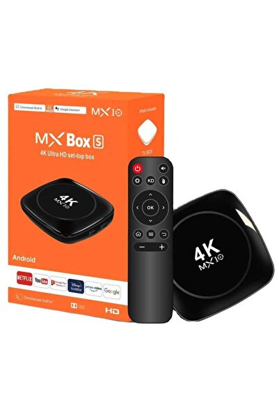 Generic MX10 Android 13 TV Box 4K 3D Smart IPTV Box with 2.4G/5G WiFi