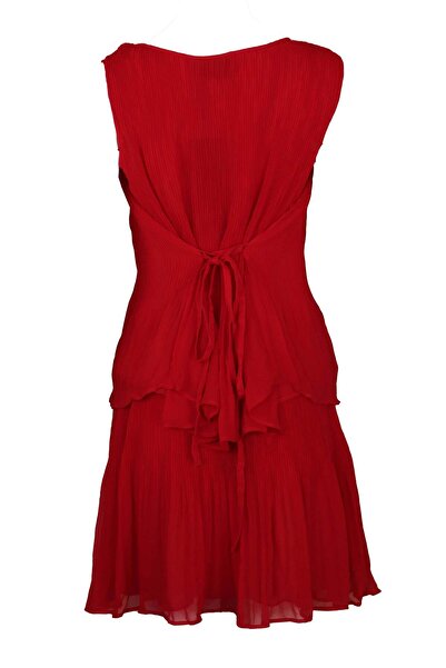 ONLY Dress Set Lotrice Pleated Red - L, Red, polyester 100%