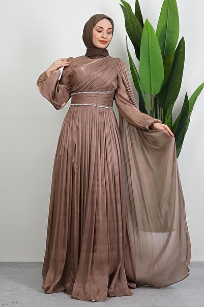 GİYZAMİLA Paris Evening Dress Caramel