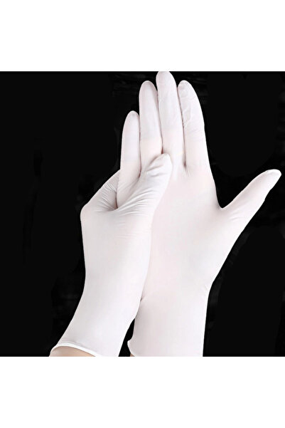 Kulat Medikal Pudrasız Lateks Eldiven, Çok Amaçlı Gıdaya Uygun L Beden Latex ...