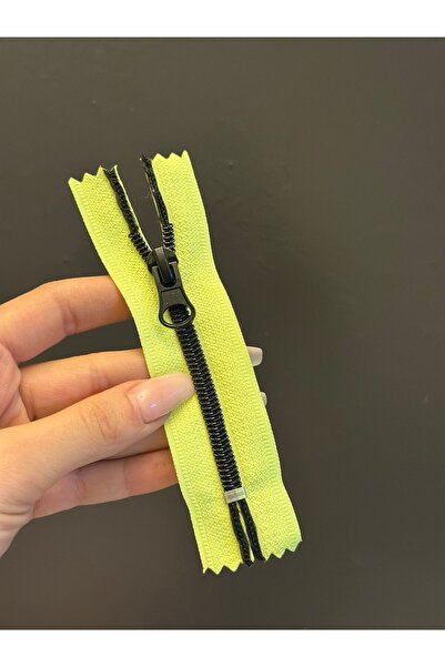 Gönülden Tasarım Fermoar colorat cu fosfor 14x3 cm verde