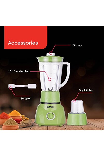 Sanford Sanford 2-in-1 Blender and Grinder, Green