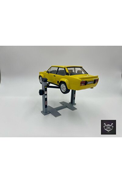FMK HOBBY 1:18 Scale Two-Arm Vehicle Lift | Downward and Upward Moving Working Elevator | Garage Diorama Accessory
