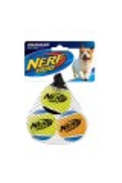 Nerf dog SQUEAKER TENNIS BALL - MEDIUM (Pack of 3 Balls)