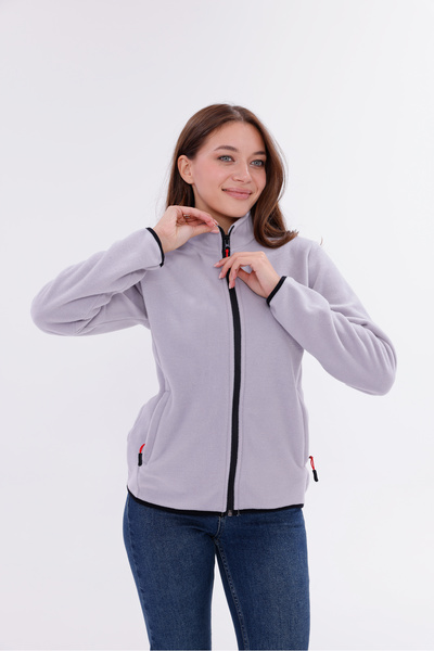 monox Women's Slim Fit Full Zip Fleece Jacket