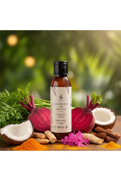 MS Natural Products زيت الجزر والشمندر للعناية بالبشرة من MS