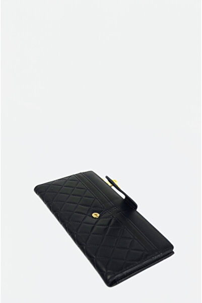 Mazel Design 659 Genuine Leather Quilted Pattern Imported Wallet - Stylish Women's Wallet with Zipper and Card Holder