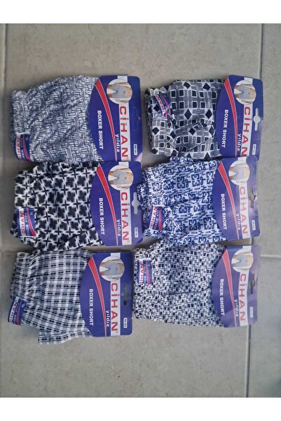 LİA Underwear Economical Men's Combed Cotton Boxer 6-Pack