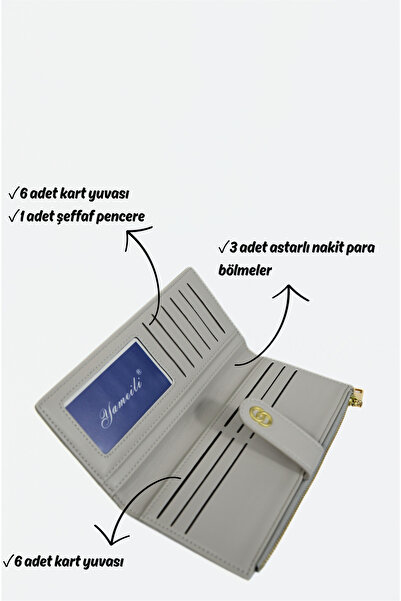 Mazel Design 659 Genuine Leather Quilted Pattern Imported Wallet - Stylish Women's Wallet with Zipper and Card Holder