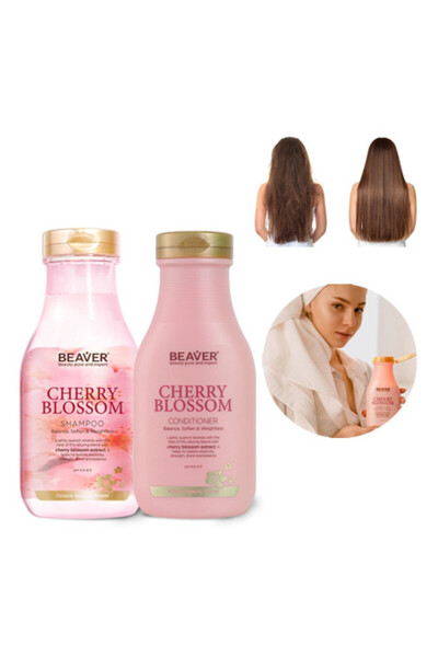 Beaver Balsam de păr cu efect de floare de cireș 350 ml