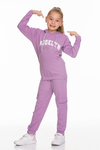 mj kids Double Hooded Girls Team