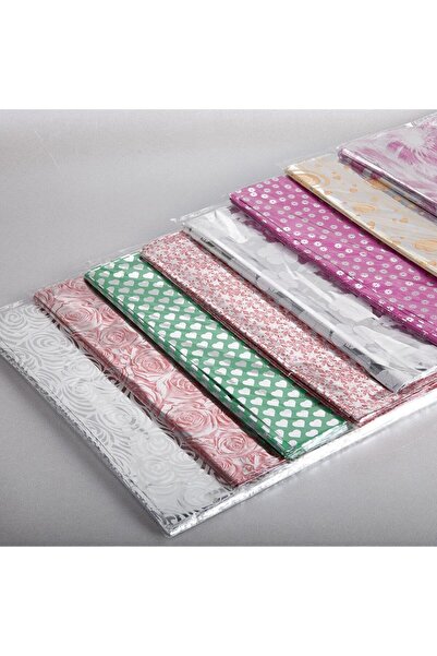 Poros Store Hediye Paketi 35x50cm 1 Adet Kendinden Bantlı Yapışkanlı Metalize Hediye Poşeti