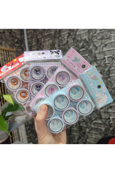 senacacollection مجموعة من 6 ملصقات كورومي وميميلودي وهيلو كيتي وسينامورول