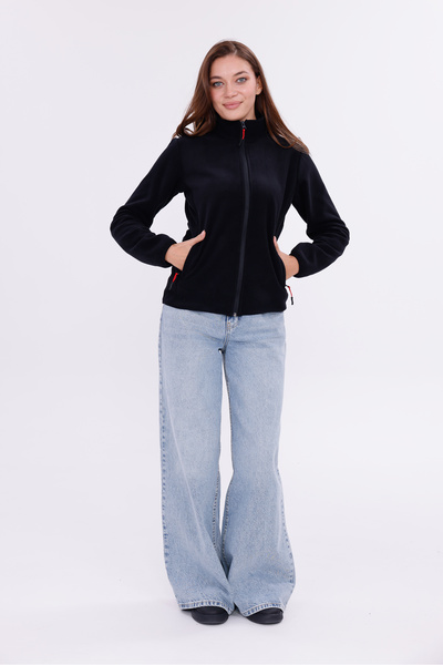 monox Women's Slim Fit Full Zip Fleece Jacket