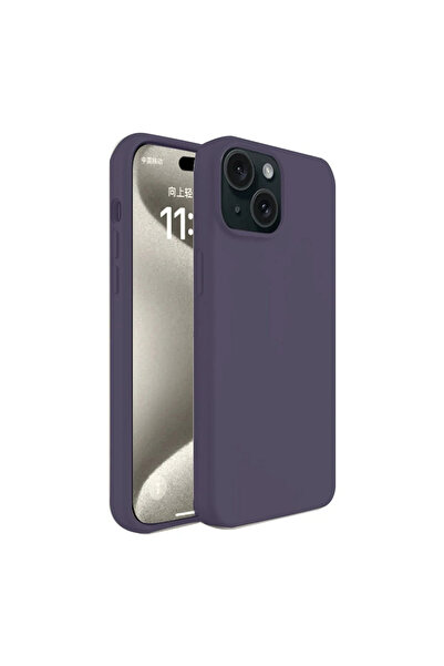 NewFace حافظة آيفون 15 من سبيترنس، سيليكون أولي (180502) - لون البرقوق