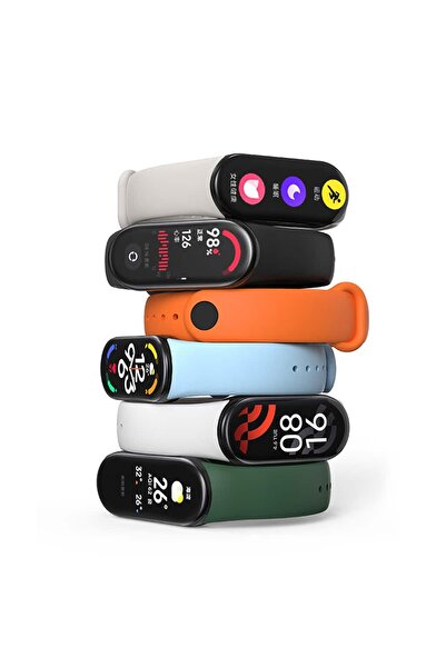 bbtech Xiaomi Smart Band 10/9/8 Compatible Silicone Band Mi Band 10/9/8 Flexible Sports Classic Strap
