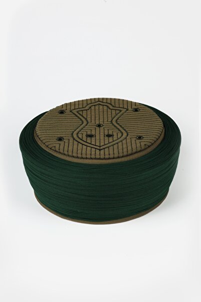 Sarıkhane Prayer Wrap - Green Fabric - Green Cap - Plain Wrap - Nâli Sharif -...
