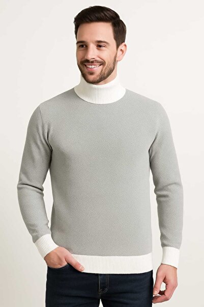 ANATOLIATEKSTILE Men's high-neck sweater – elegant style