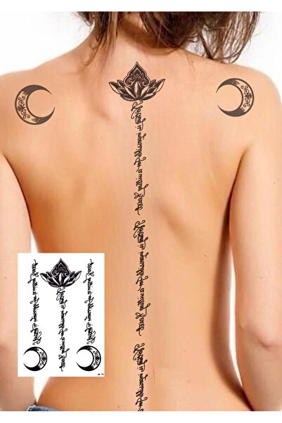 Mecit Tuhafiye GÜL YAZI HİLAL KOL VÜCUT İÇİN GEÇİCİ DÖVME