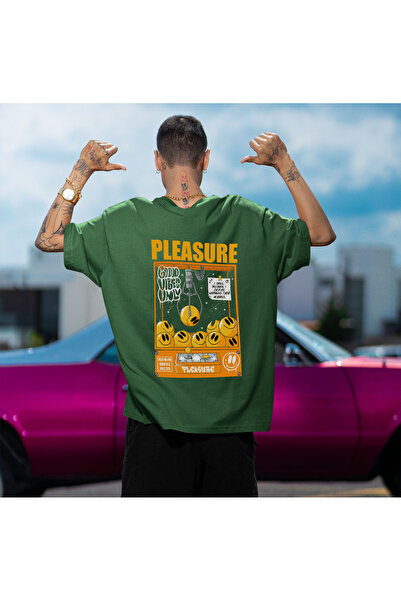 Koi Art Design تي شيرت Pleasure/ قصة فضفاضة للجنسين / 95% قطن عالي الجودة / ق...