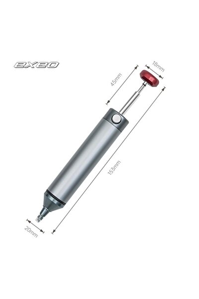 exeo SS-02 Güçlü Emiş Lehim Sökme Çeme Temizleme Pompası Aluminyum