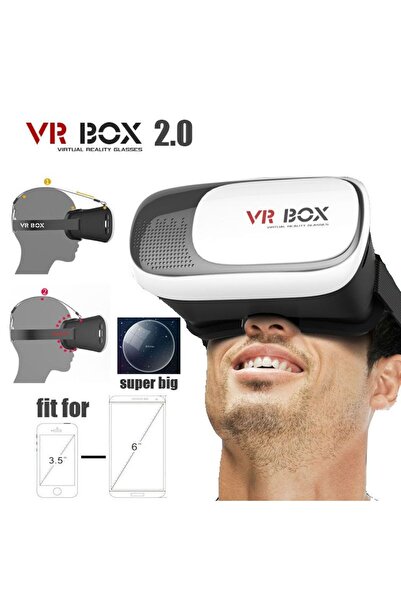 MRG 3D virtual glasses L-290, VR Box, For phones, White