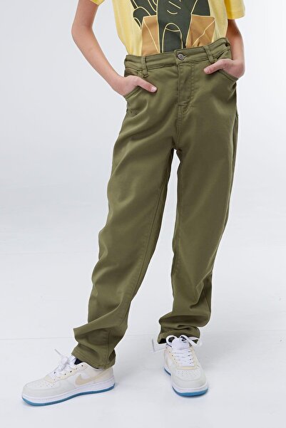 Zekids Boy's Cotton LCR Soft Waist Adjustment Elastic Back Pocket Trousers