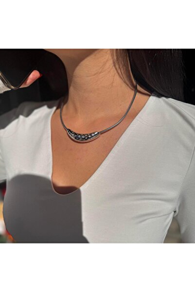 neslyaccessories Lv Brand Series Vip Silver Necklace