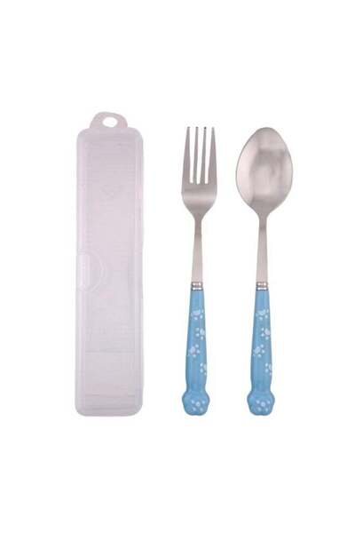 Generic Brain Giggles Kids Cutlery Set with Case Stainless Steel Cutlery with...