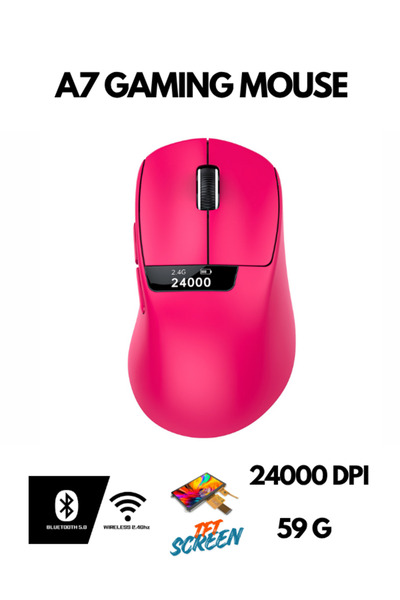 ATAsoft ELEKTRONİK Since 2021 Freewolf A7 Kablosuz Dijtal Ekranlı Oyuncu Mous...