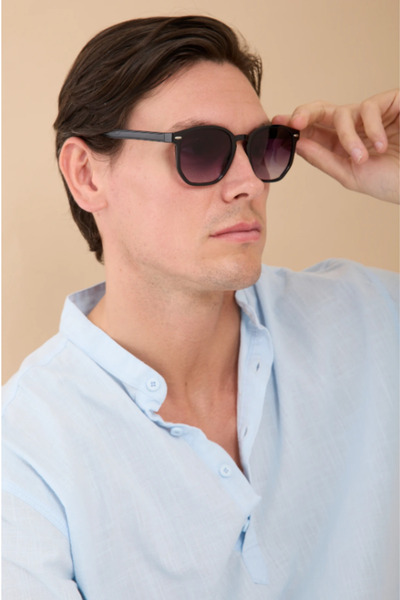 Saltos Bone Pentagonal Unisex Sunglasses Men Women Uv400 Protection Black Glasses