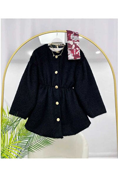 MODA VEDAT Gold Buttoned Bearded Coat (Product with Lining)