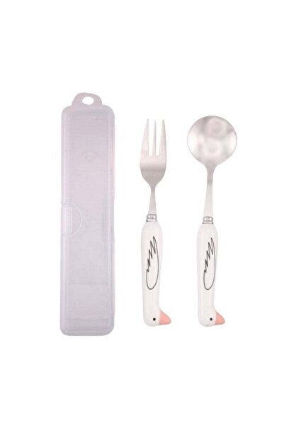 Generic BrainGiggles Kids Cutlery Set with Case, Round Edge Stainless Steel T...