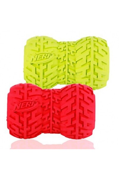 Nerf dog NERF Tire Feeder Red-Green (Medium) for Dog