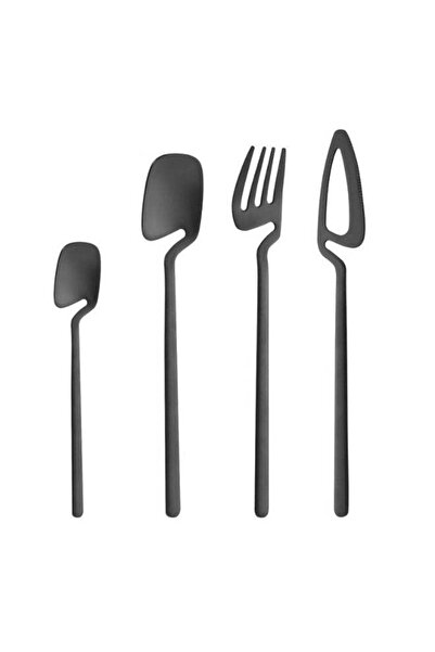 Generic 4-Piece Stainless Steel Flatware Set Matte Cutlery Set Kitchen Dinner...