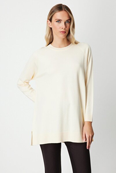 KATREGİYİM On Fashion Buttoned Back Crew Neck Sweater