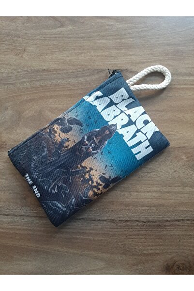 OWLBAG COMPANY OWL BAG Черна чанта с дизайн Black Sabbath, портмоне, калъф за...