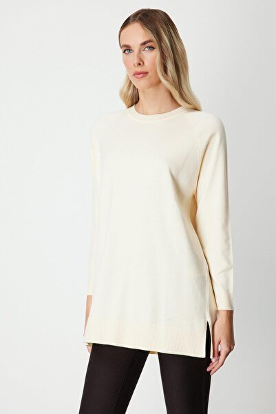 KATREGİYİM On Fashion Buttoned Back Crew Neck Sweater